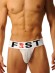 Джоки для секса Fist Logo Jock • White, белые мужские стринги